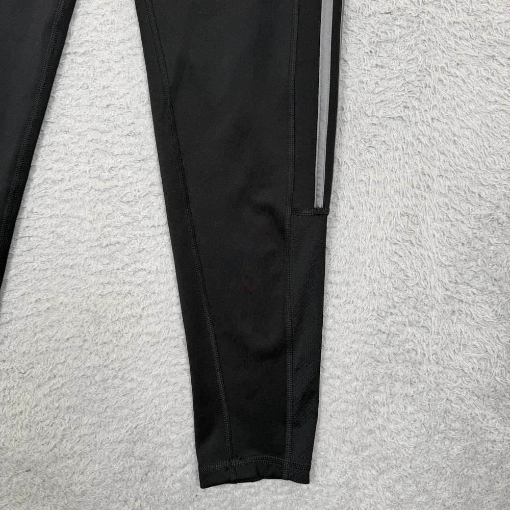 Adidas Primegreen Aeroready Black High Rise Leggings Side Pocket Womens Large